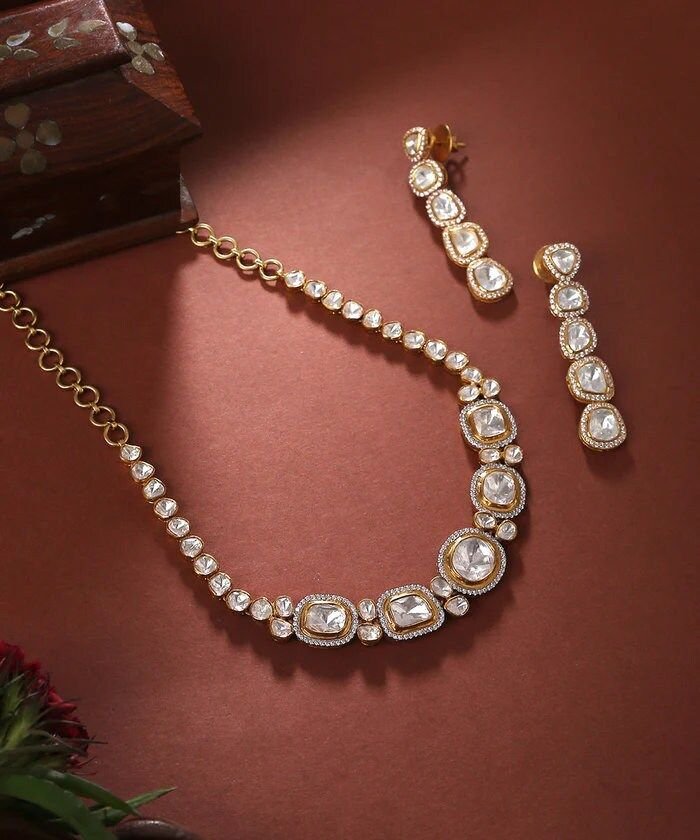 Silver Bridal Necklace Set