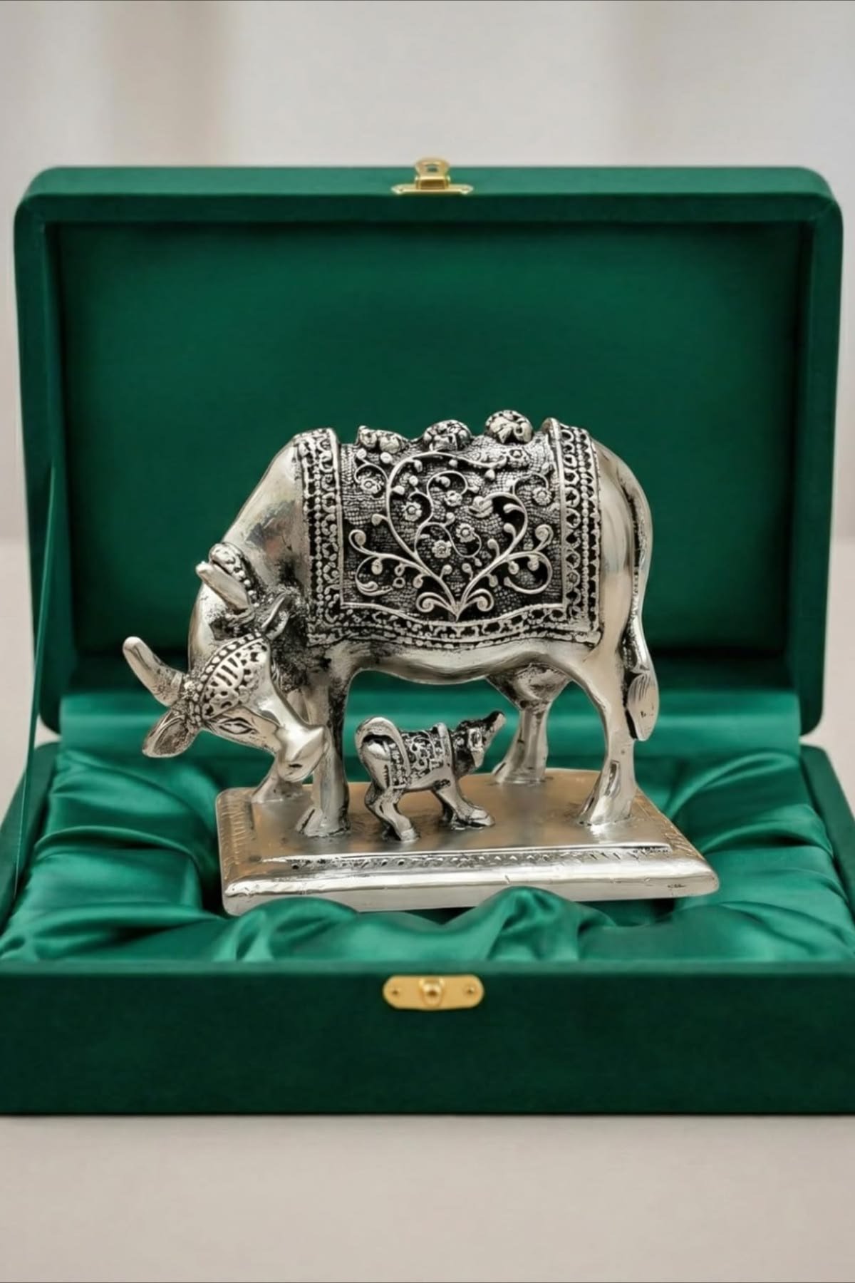 Silver Ambari Elephant Gift Set