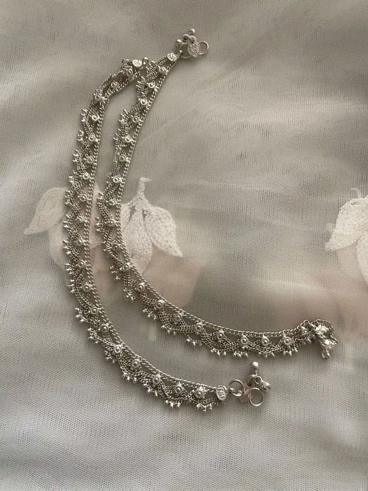 Silver Layered Chain Necklace